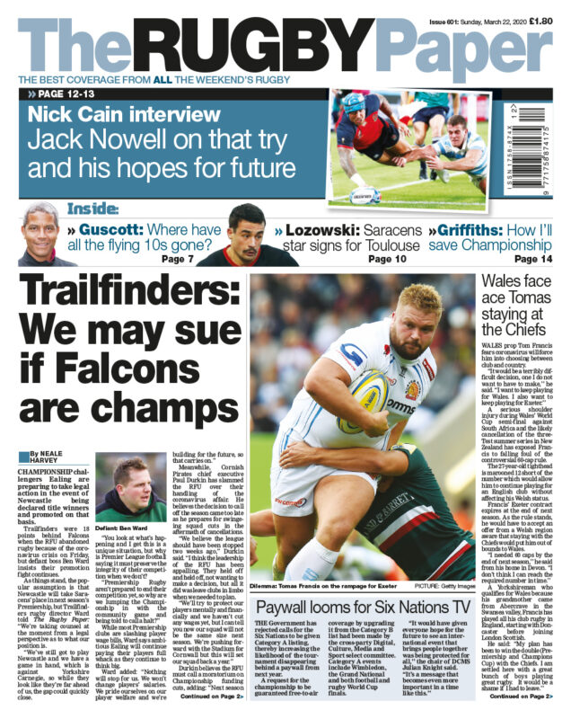 rugby news paper