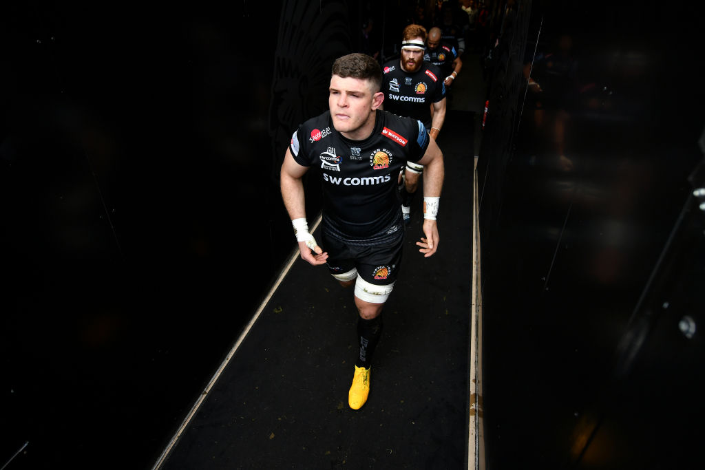 Exeter Chiefs back row Dave Ewers