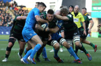 Northampton Saints No.8 Teimana Harrison