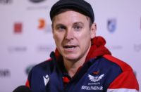 Scarlets head coach Brad Mooar