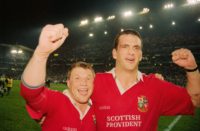 Lions duo Scott Gibbs and Martin Johnson