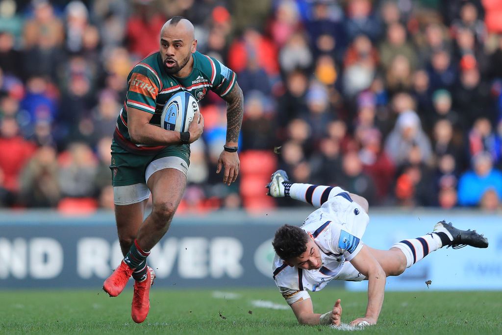 Leicester Tigers full-back Telusa Veainu