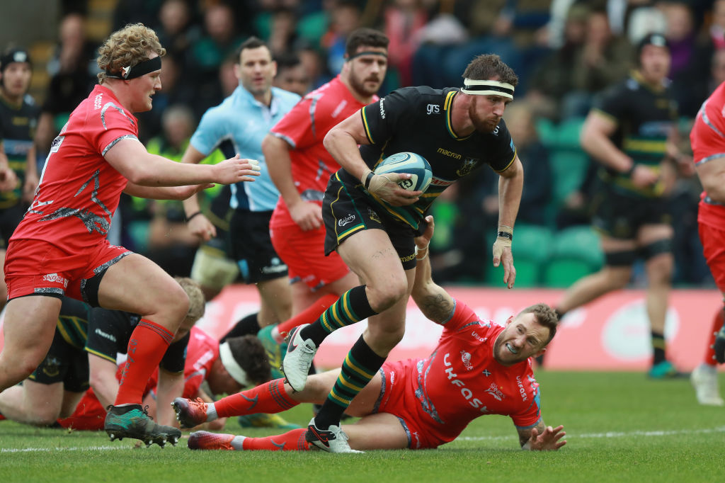 Northampton and England flanker Tom Wood