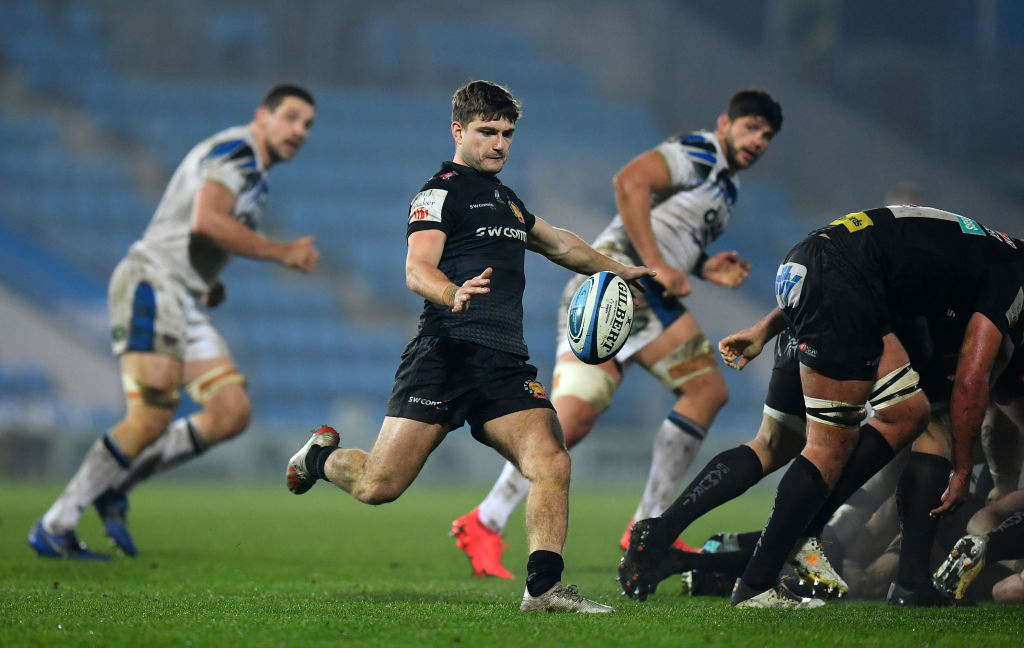 Exeter Chiefs scrum-half Jack Maunder