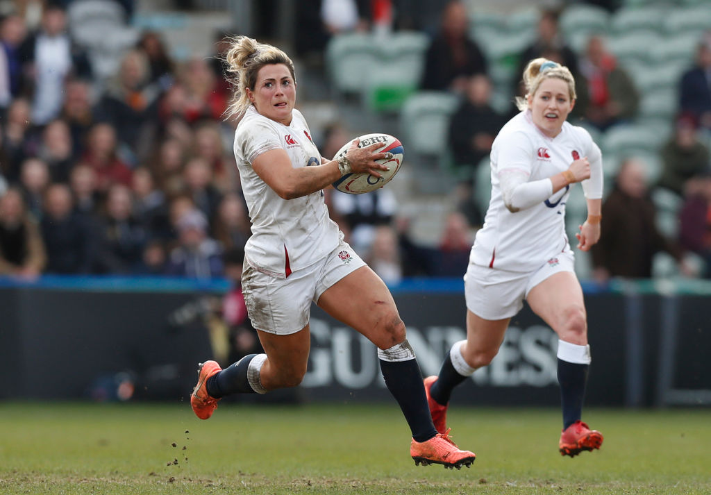 England flanker Vicky Fleetwood in Six Nations action