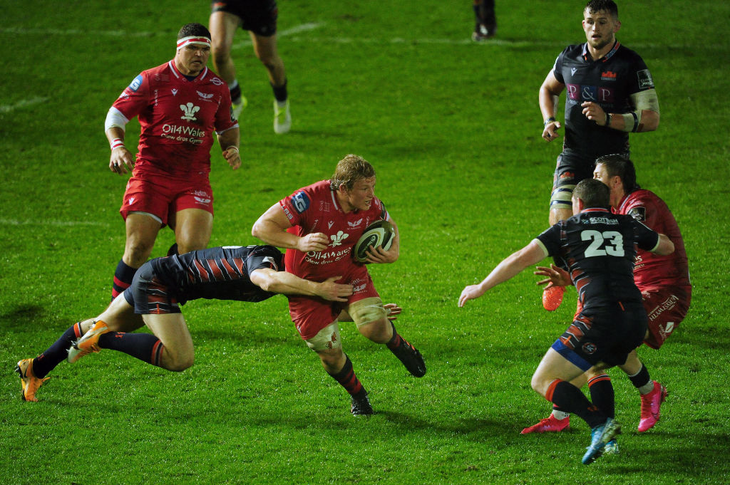 Scarlets No.8 Jac Morgan