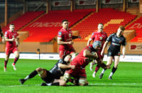 Scarlets No.8 Sione Kalamafoni