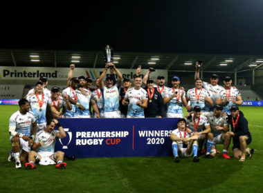 Sale Sharks lift the Premiership Rugby Cup