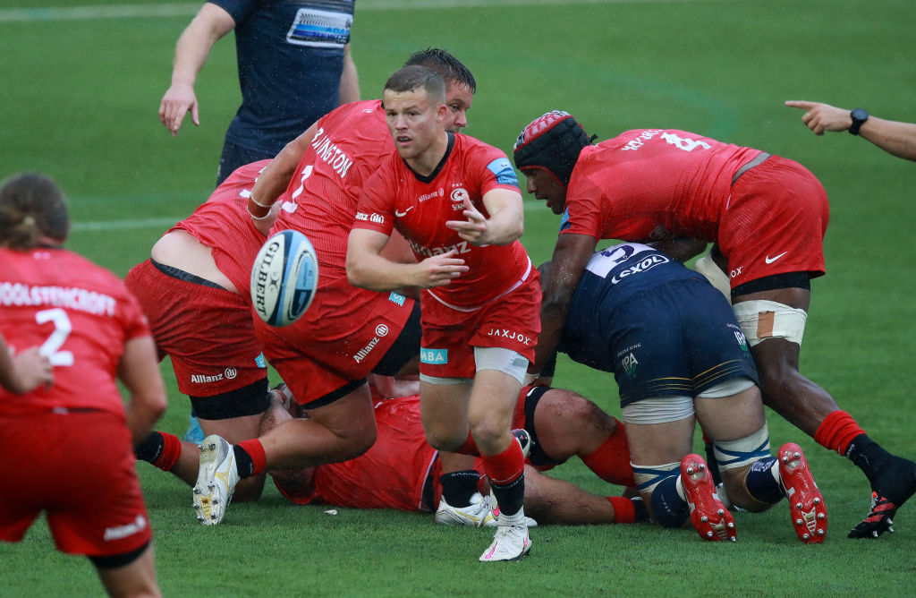 Saracens scrum-half Tom Whiteley