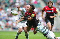 Saracens scrum-half Neil de Kock