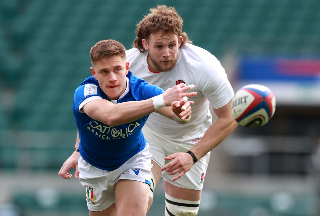 Italy scrum-half Stephen Varney