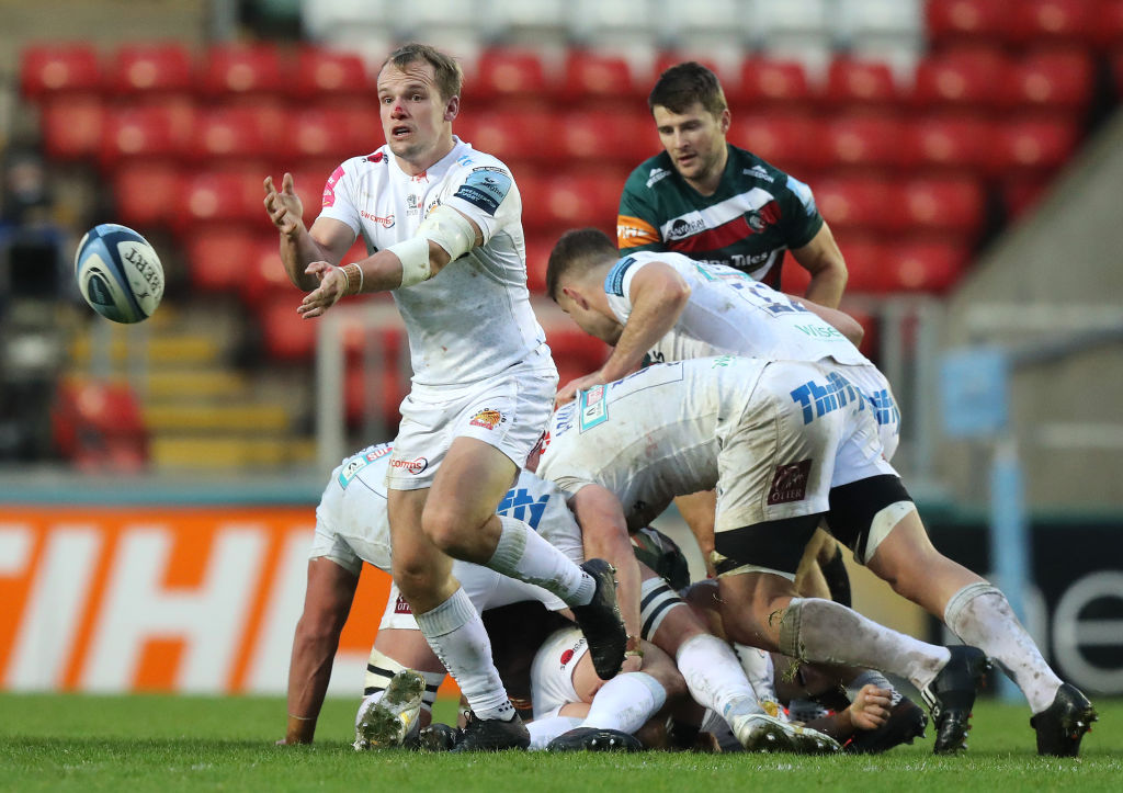 Exeter Chiefs scrum-half Stu Townsend