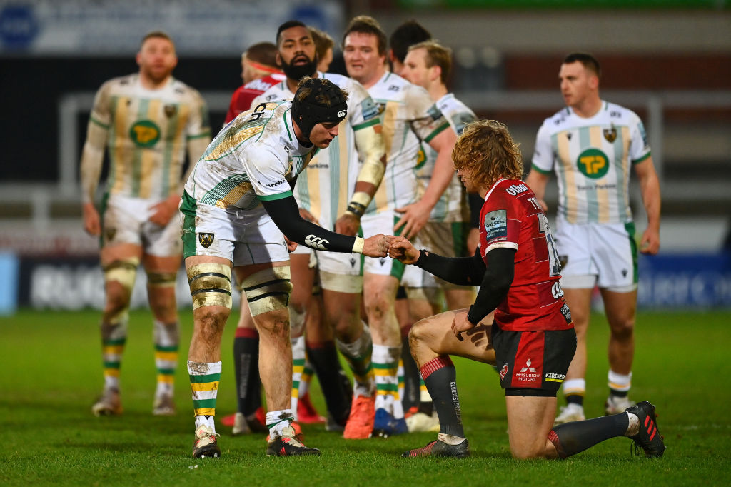 Northampton Saints lock Alex Coles