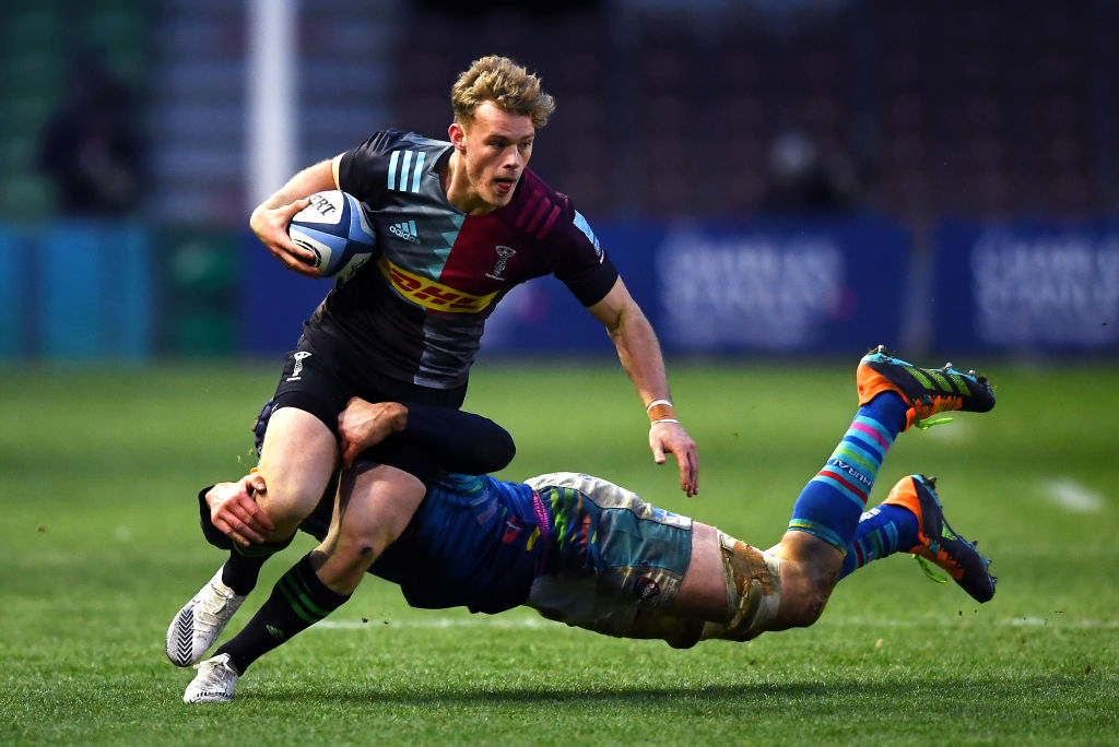 Harlequins wing Louis Lynagh