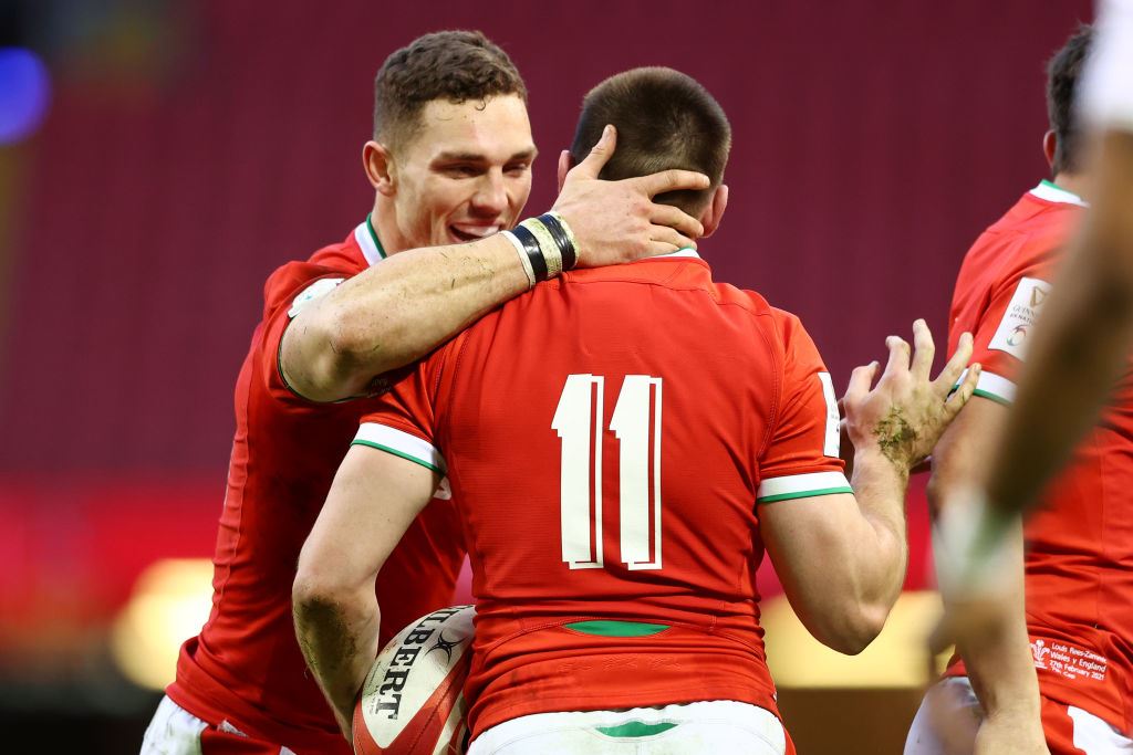 Wales wing George North and Josh Adams