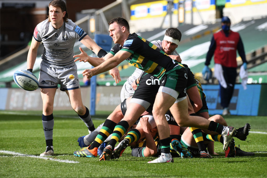 Northampton Saints scrum-half Tom James