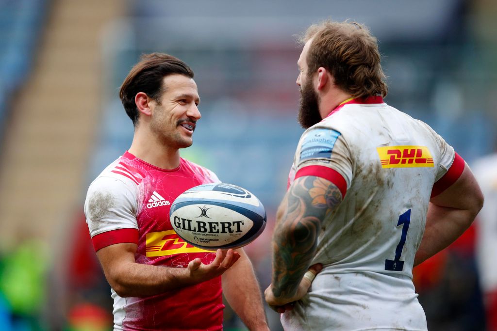 Harlequins Danny Care and Joe Marler