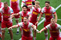 Harlequins celebrate their extra-time win over Bristol Bears