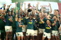 Springboks celebrate Lions series win