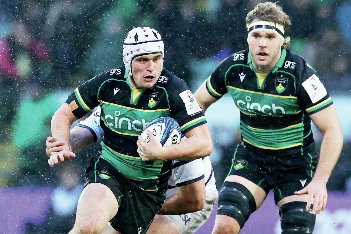 Working hard: Northampton hooker Curtis Langdon PICTURES: Getty Images