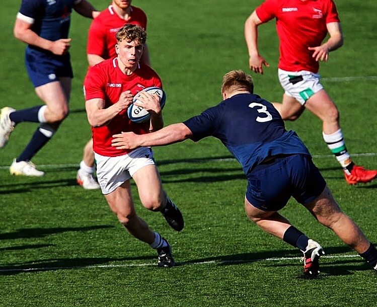 Newcastle Falcons fly-half Louie Johnson